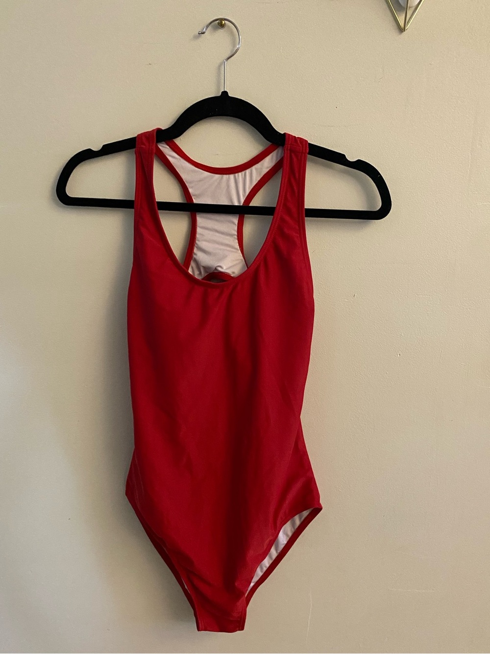 Red One-Piece Racerback Swimsuit